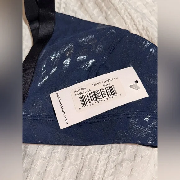 Navy Blue Bralette Heroine Sports Size S BNWT - Picture 3 of 4